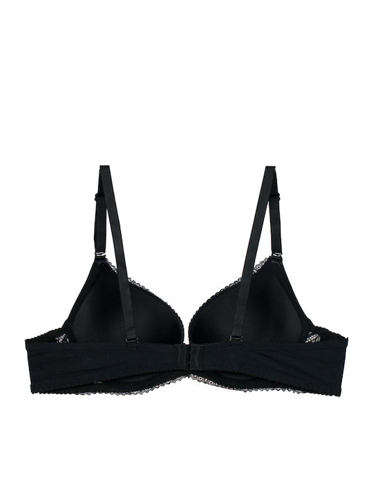 Negru- Roz Pudrat Sutien Cu Armătură 2 Pack 2 Pack Cupă B Negru