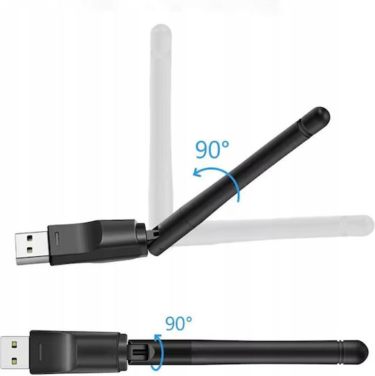 Network Card Usb Wifi Adapter Wi-fi Antenna Dvb-t2 Hevc Tuner Decoder Zenwire Wd-1516