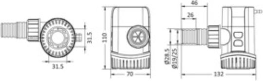 Europump Next Generation Αντλία Σεντίνας Βυθιζόμενη 1100 Gallon 12v