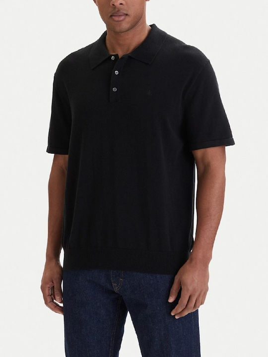 Short Sleeve Polo Black Shirt