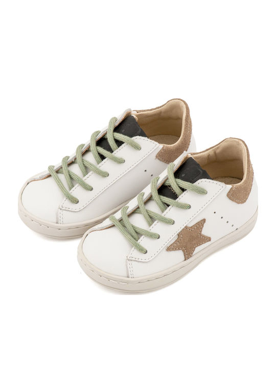 Babywalker Christening Sneakers White Beige Mint