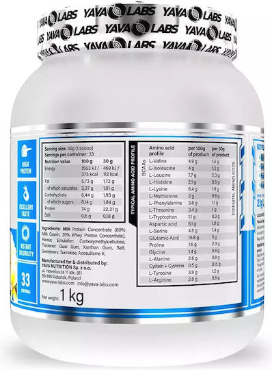 Casein Protein with Vanilla Ice Cream Flavor 1kg
