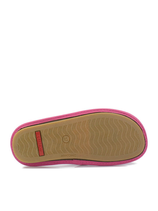 Anatomic Leather Women's Slippers Fuchsia