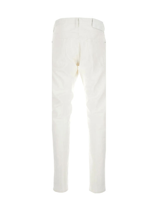 Dsquared2 Pantalon De Blugi Elastic Alb Pentru Bărbați Dsquared2 Pantalon De Blugi Elastic Alb Pentru Bărbați