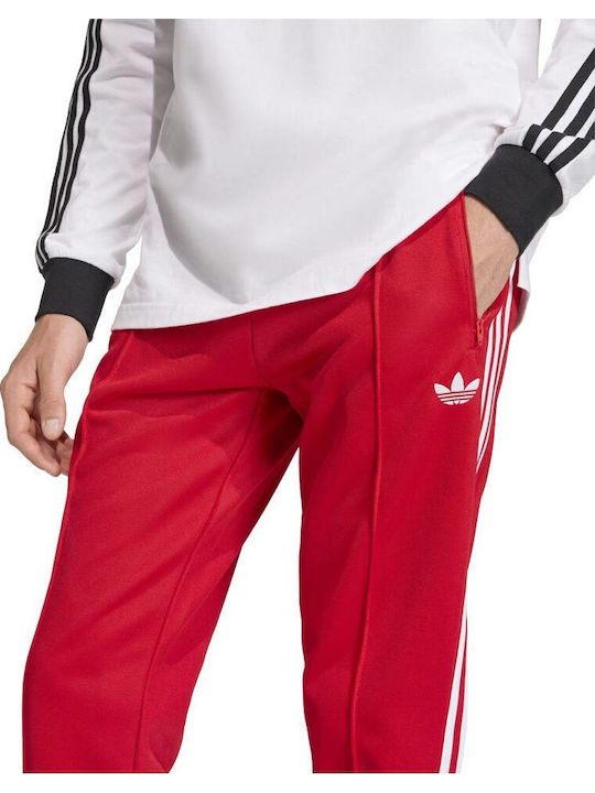 Adicolor Classics Beckenbauer Παντελόνι Φόρμας Κόκκινο