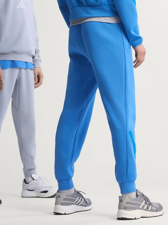 Herren-Sweatpants Fußball Jogginghose Blau