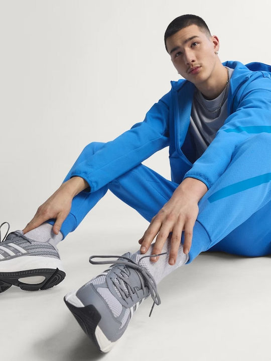 Herren-Sweatpants Fußball Jogginghose Blau