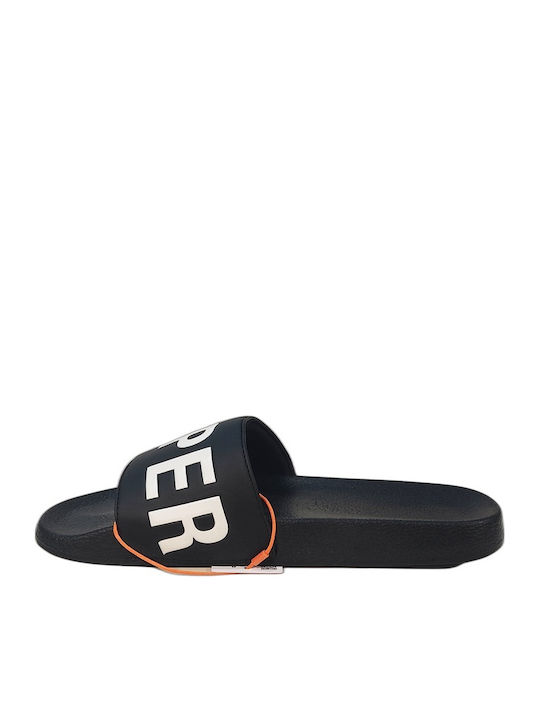 Superdry Slides Μαύρα