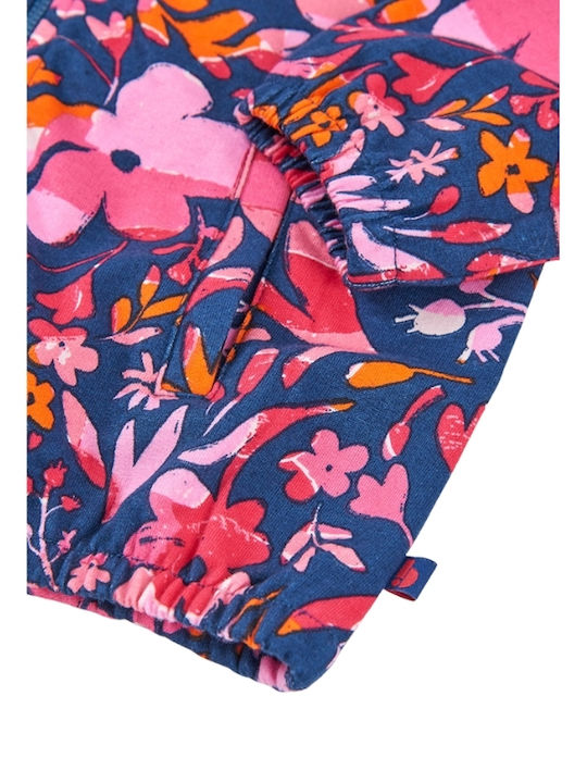 Kinder-Strickjacke Vlies Floral