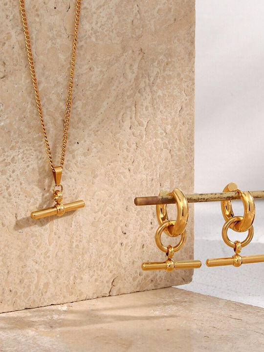 Eluna Necklace From Gold Plated Steel