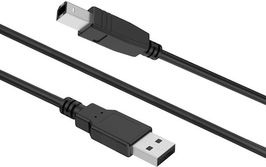 Force Power Cablu Usb-b La Usb-a 2.0 Pentru Imprimantă 3m Negru