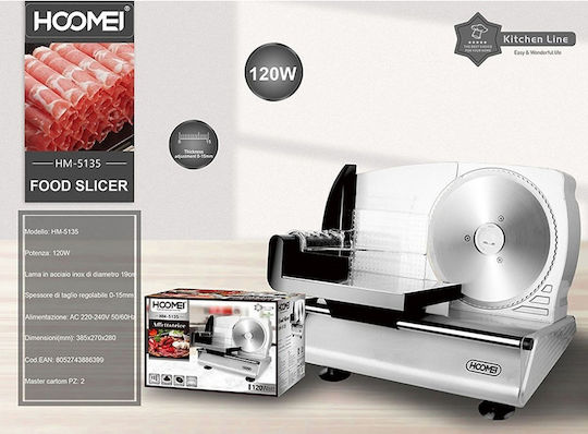 Hoomei Commercial Ham Slicer 190mm W38.5xD27xH28cm