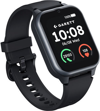 Garett Vita Smartwatch με SIM και Παλμογράφο (Μαύρο)
