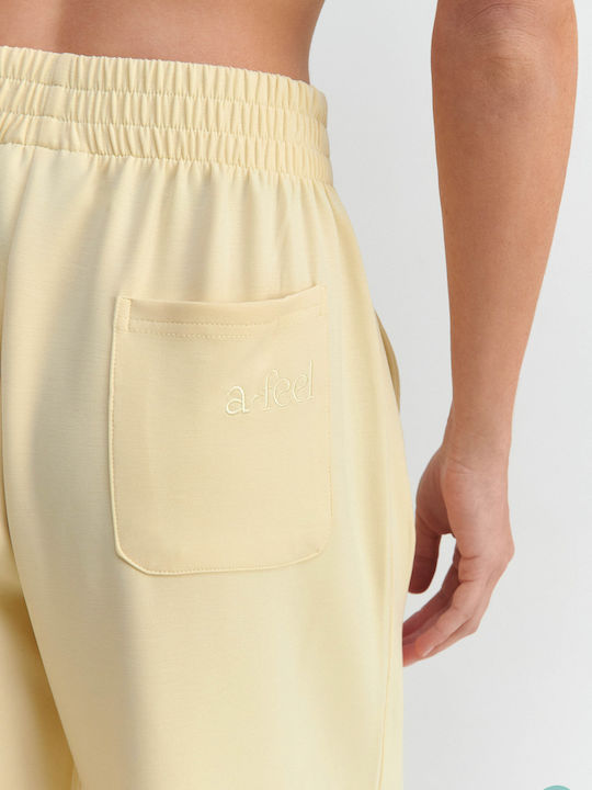 Flared Sweatpants Yellow