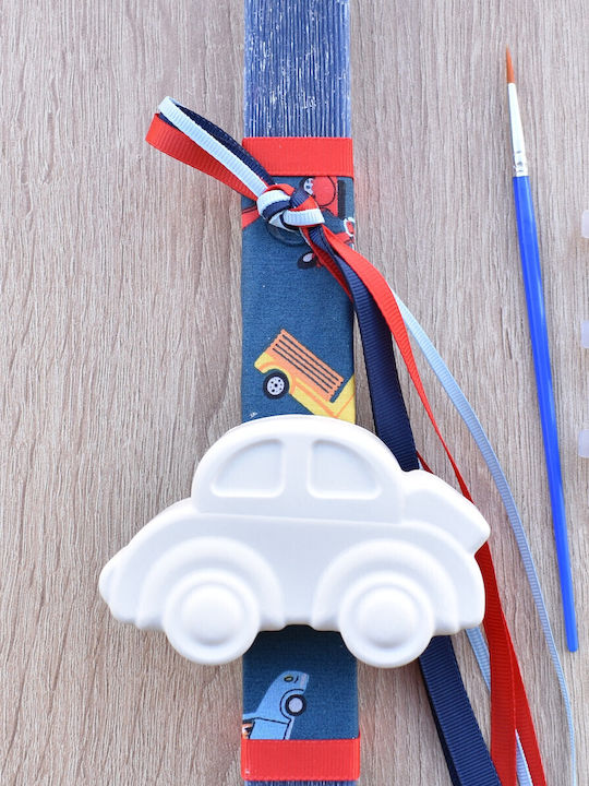 Handmade Scented Candle Boy Car Blue Square 30cm