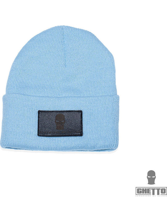Beanie Unisex Σκούφος Πλεκτός σε Λευκό χρώμα