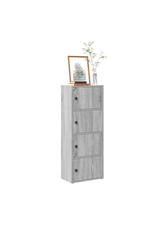 Living Room Display Cabinet Made of Particle Board Grey Sonoma 40x24x102cm