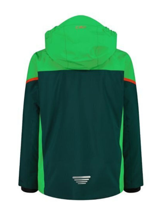 Kids Casual Short Green Coat 35W0304 E958