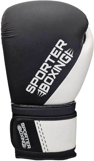 Sporter Boxing Γάντια Πυγμαχίας για Αγώνα Μαύρα