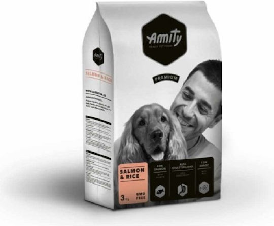 Amity Premium 15kg Dry Food for Dogs Gluten-Free, with Few Grains with Rice and Salmon