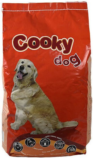 Laky Cooky Dog 10kg Dry Food for Adult Dogs with Chicken