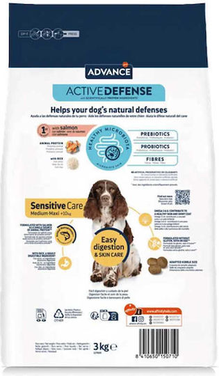Affinity Advance Sensitive Medium/Maxi 3kg Dry Food Gluten-Free for Adult Medium Breed Dogs with Rice and Salmon