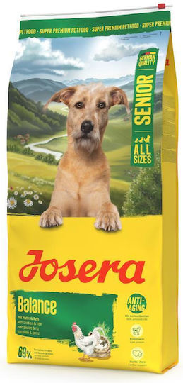 Josera Balance 12.5kg Dry Dog Food Light Gluten Free for Elderly Dogs with Chicken and Rice