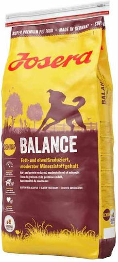 Josera Balance 12.5kg Dry Dog Food Light Gluten Free for Elderly Dogs with Chicken and Rice