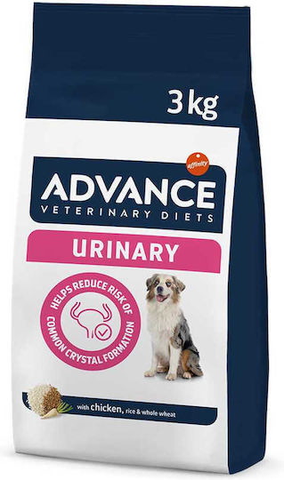 Affinity Advance Veterinary Diets Urinary 3kg Hrană Uscată Dietetic pentru Câini Adulţi cu Păsări de curte și Orez