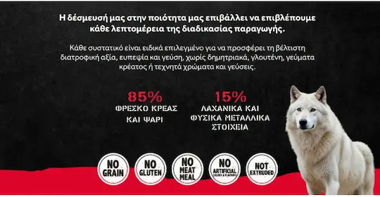 Alpha Spirit Only One 3кг Суха Храна за Кучета без Глутен с Риба, Месо и Зеленчуци