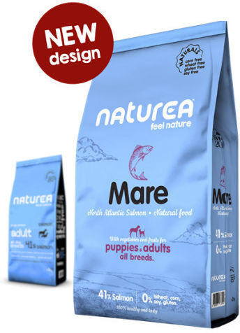Naturea Naturals Mare 2kg Ξηρά Τροφή χωρίς Σιτηρά για Ενήλικους Σκύλους με Σολομό