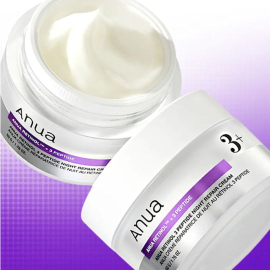 Anua Retinol 3 Peptide Αντιγηραντική Κρέμα Προσώπου Νυκτός με Ρετινόλη & Πεπτίδια 50gr