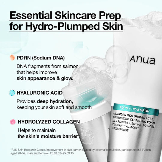 Anua PDRN Hyaluron Αφρός Καθαρισμού Προσώπου 150ml