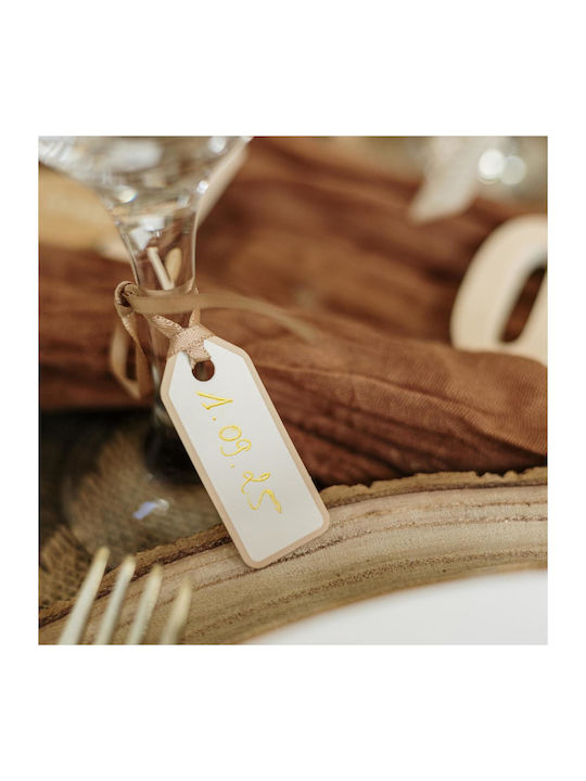 Beauty Home Χριστουγεννιάτικο Μπεζ 5x2εκ.