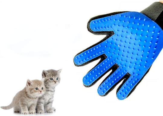 Glove Dogs for Coat Grooming Blue