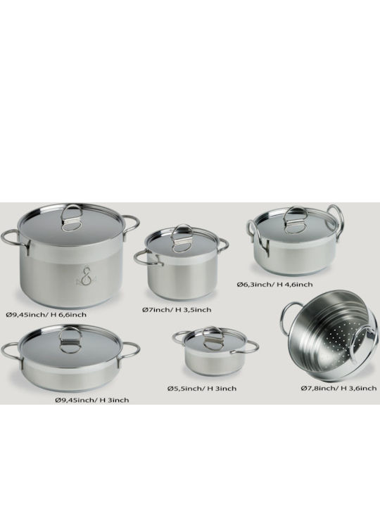 Marine Business Pots Set 3 Pieces