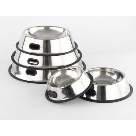 Animal Stainless Steel Bowl Food & Water for Dog & Cat 1.6lt in Silver Color