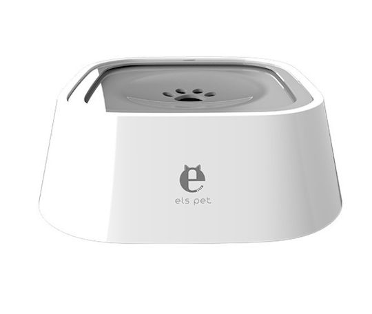 Automatic Plastic Bowl Water Slow Feeder for Dog & Cat 1lt in White Color