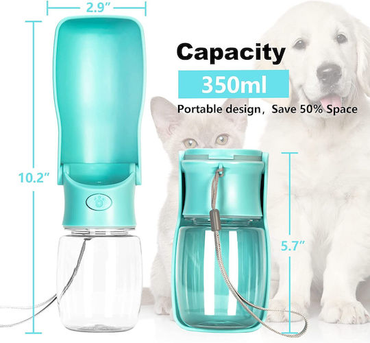 Kunststoff Flasche Futter & Wasser für Hund & Katze 550ml in Blau Farbe