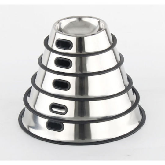 Animal Stainless Steel Bowl Food for Dog & Cat 600ml in Silver Color