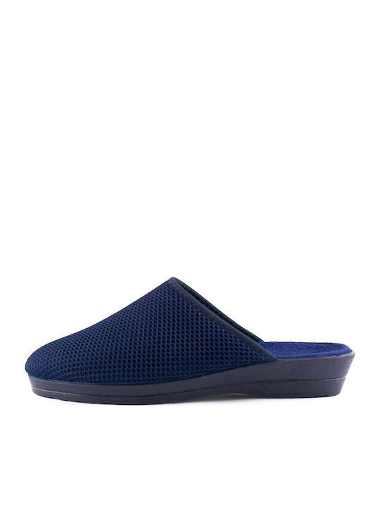 Terry Damen Hausschuhe Blau