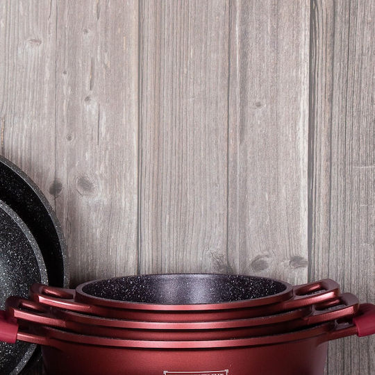 Royalty Line Cookware Set with Stone Coating 6pcs