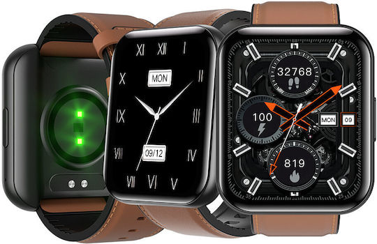 Bemi Exo Smartwatch με Παλμογράφο (Καφέ)