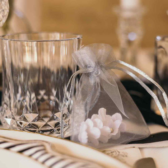 Beauty Home Χάρτινο Διακοσμητικό Στοιχείο για Μπομπονιέρες Λευκό 1τμχ