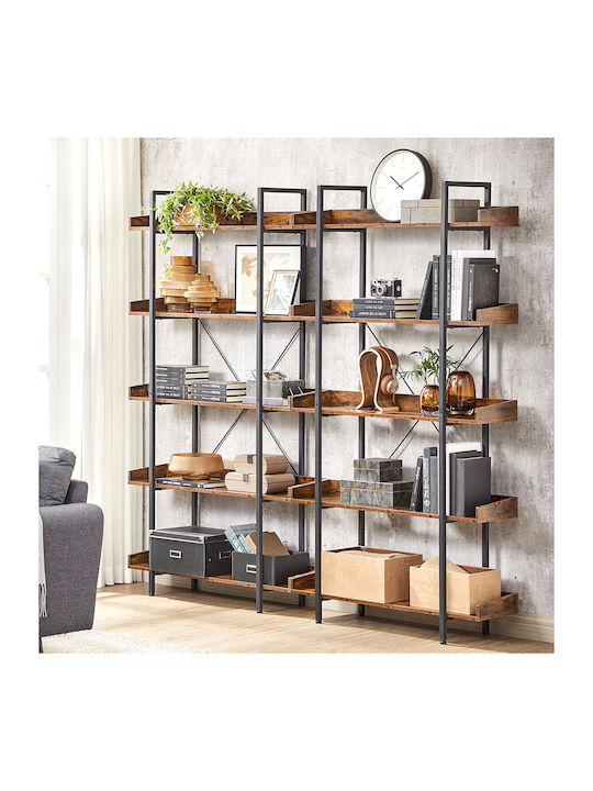 Boden Braunes Bücherregal 100x28x178cm
