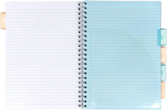 Pukka Pad Spiral Ruled Notebook A4 200 Paper Sheets 5 Subjects Green