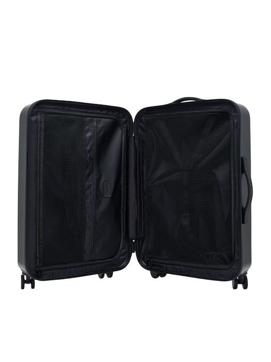 Emporio Armani Black Travel Suitcase With 4 Wheels