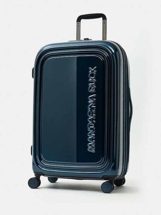 Mandarina Duck Logoduck Mittelblauer Metallischer Koffer Mandarina Duck Logoduck Mittelblauer Metallischer Koffer