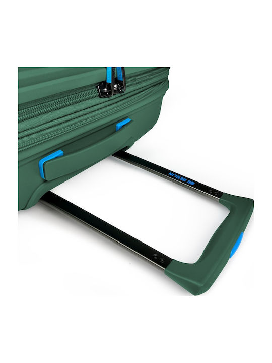 Bg Berlin Μεσαία Βαλίτσα Ταξιδίου Dark Green με 4 Ρόδες Ύψους 66εκ.