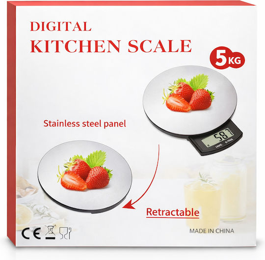 Digital Kitchen Scale Up To 5kg Gray